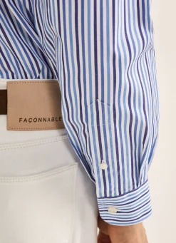 Chemise A Rayures En Popeline