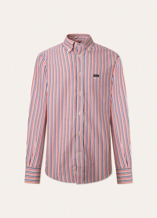 Chemise A Rayures En Popeline