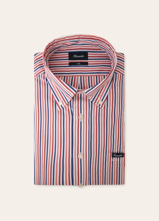 Chemise A Rayures En Popeline