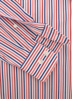 Chemise A Rayures En Popeline