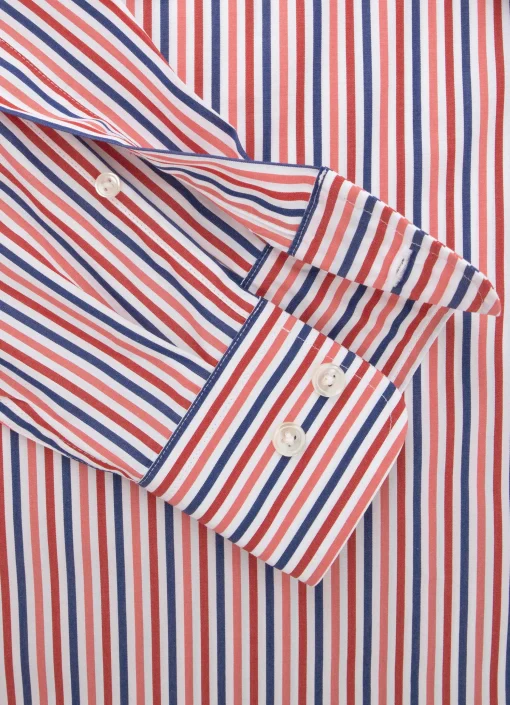 Chemise A Rayures En Popeline