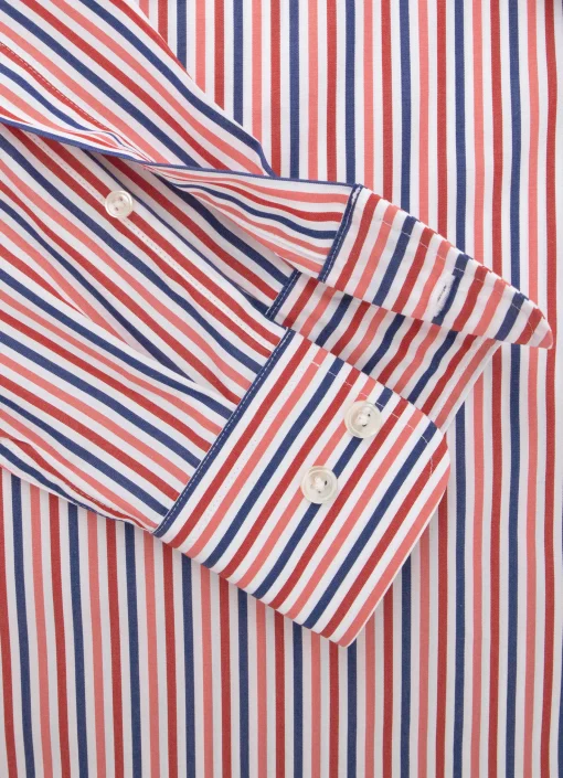 Chemise A Rayures En Popeline
