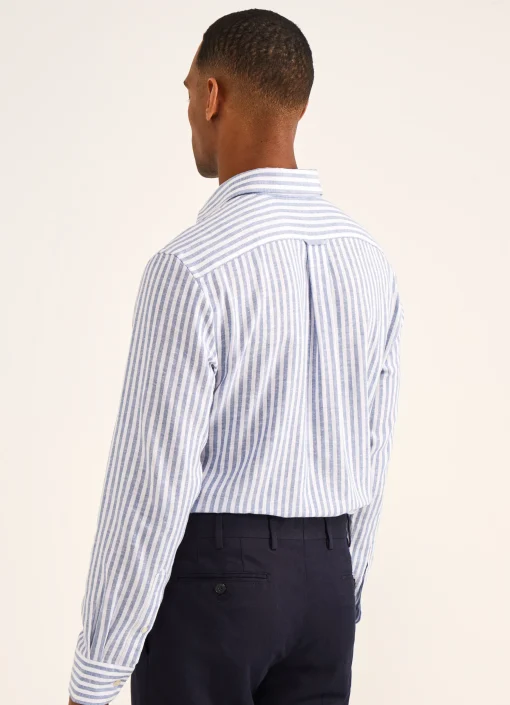 Chemise A Rayures En Serge