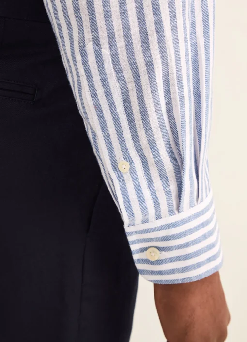 Chemise A Rayures En Serge