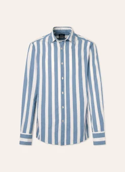 Chemise A Rayures Larges Delavees