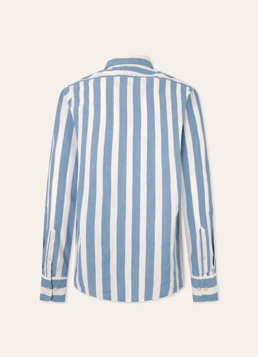 Chemise A Rayures Larges Delavees