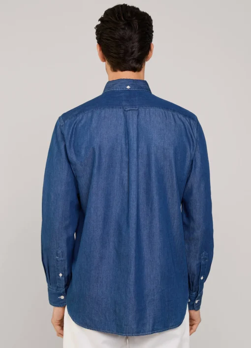 Chemise Chambray A Manches Longues