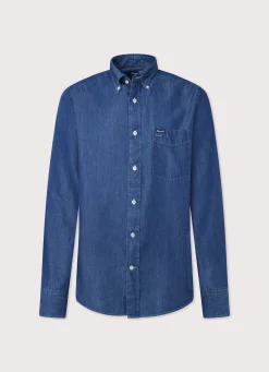 Chemise Chambray A Manches Longues