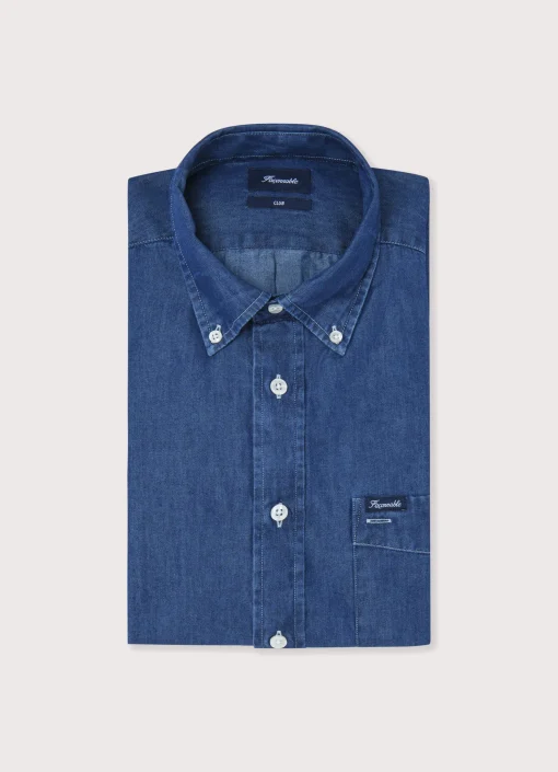 Chemise Chambray A Manches Longues