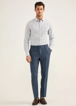 Chemise Dobby Rayee Texturee