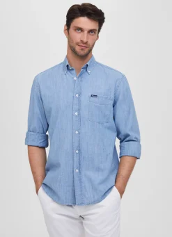 Chemise En Denim Delave