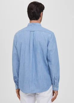 Chemise En Denim Delave