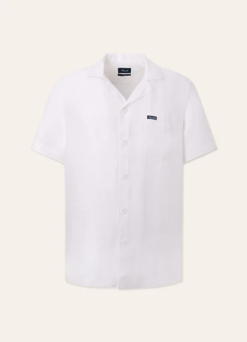 Chemise En Lin A Col Camp