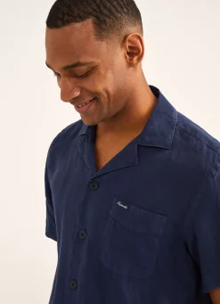 Chemise En Lin A Col Camp