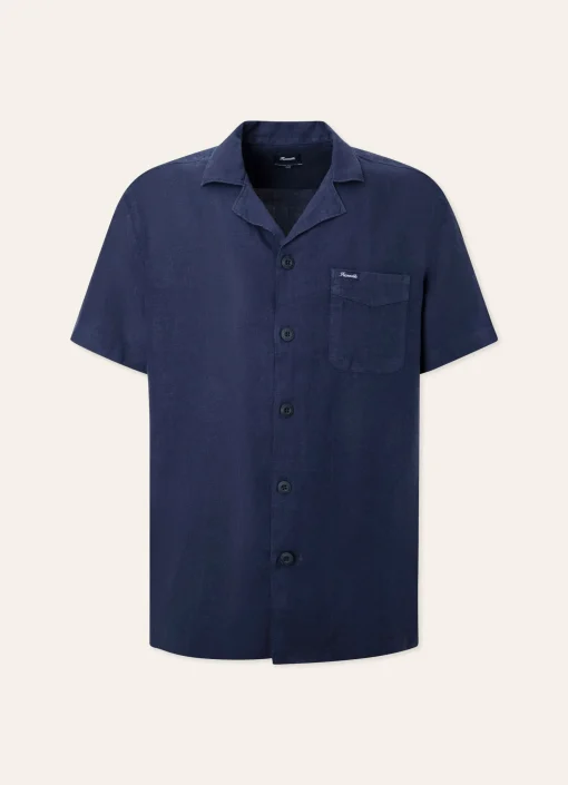 Chemise En Lin A Col Camp