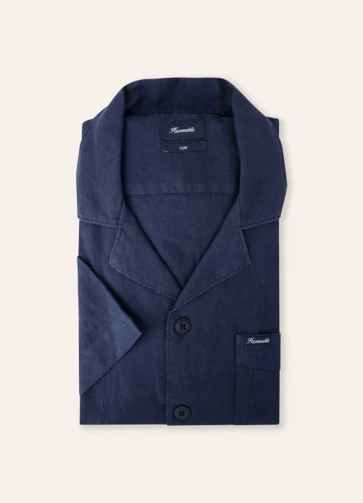 Chemise En Lin A Col Camp