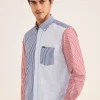 Chemise En Patchwork A Rayures
