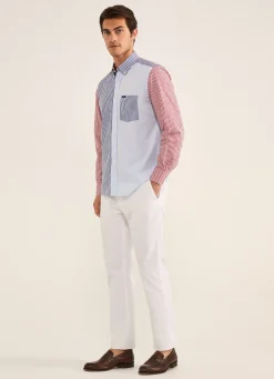 Chemise En Patchwork A Rayures