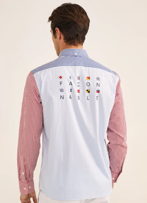 Chemise En Patchwork A Rayures