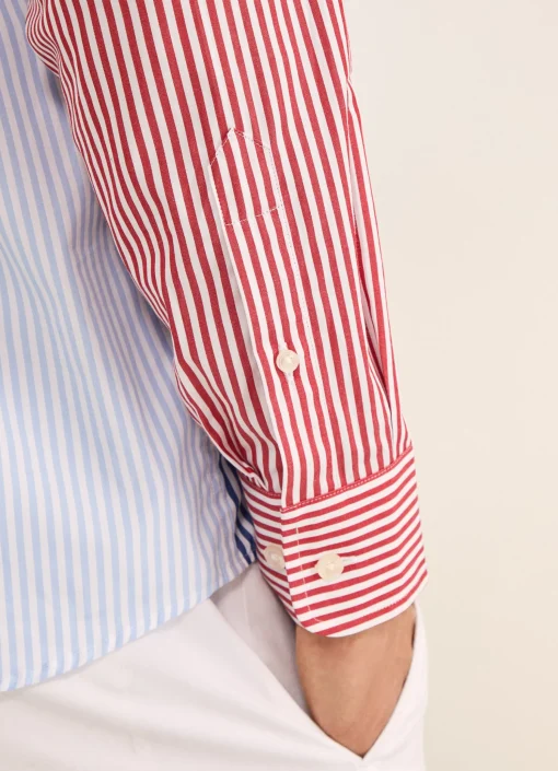 Chemise En Patchwork A Rayures