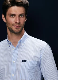 Chemise En Seersucker De Coton