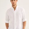 Chemise Imprimee En Lin