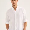 Chemise Imprimee En Lin