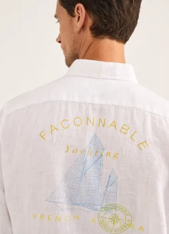 Chemise Imprimee En Lin