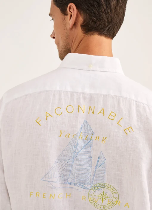 Chemise Imprimee En Lin