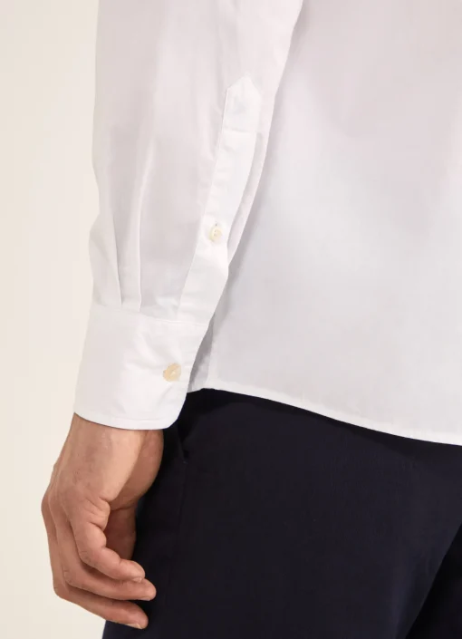Chemise Nautique En Popeline De Coton