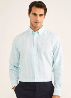 Chemise Oxford A Rayures