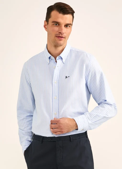 Chemise Oxford A Rayures
