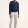 Chino En Coton Seersucker Teint