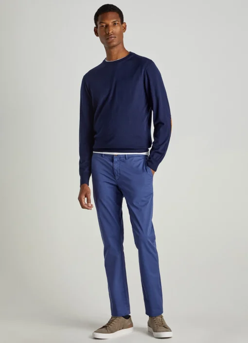 Chino En Serge De Coton