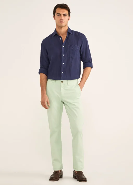 Chino En Serge De Coton