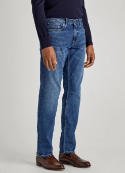 Pantalon A 5 Poches En Gabardine