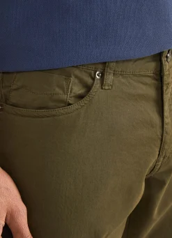 Pantalon A 5 Poches En Gabardine