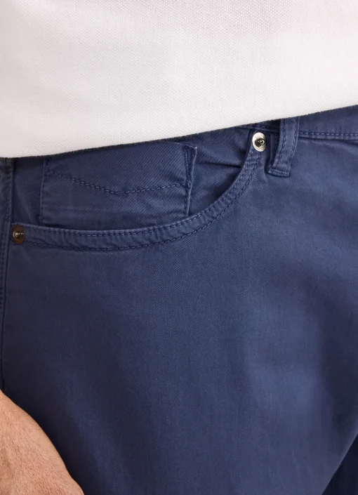 Pantalon A 5 Poches En Gabardine