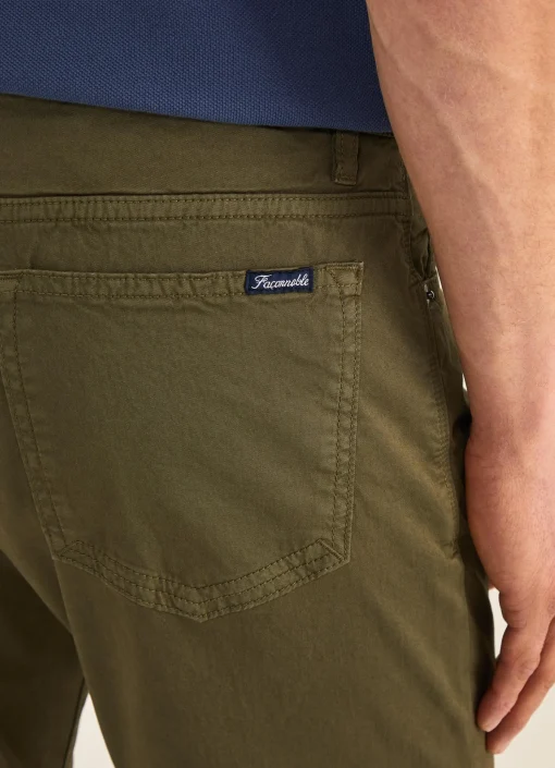 Pantalon A 5 Poches En Gabardine