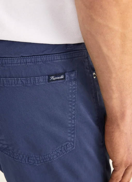 Pantalon A 5 Poches En Gabardine