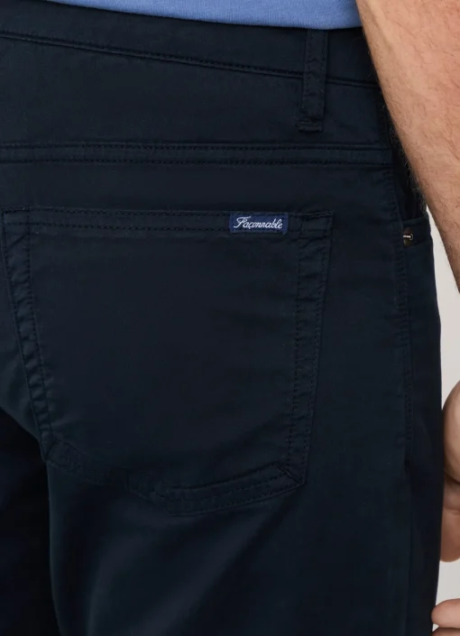 Pantalon A 5 Poches En Gabardine