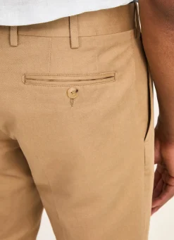 Pantalon En Lin Et En Coton
