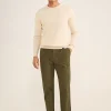 Pantalon En Popeline Elastique