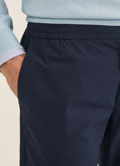 Pantalon En Popeline Elastique