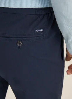 Pantalon En Popeline Elastique