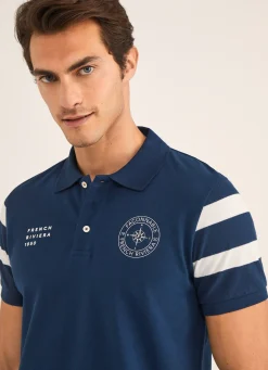 Polo A Imprime Nautique En Pique