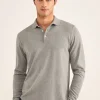 Polo A Manches Longues En Crepe