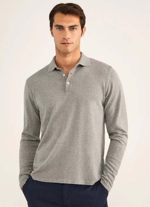 Polo A Manches Longues En Crepe