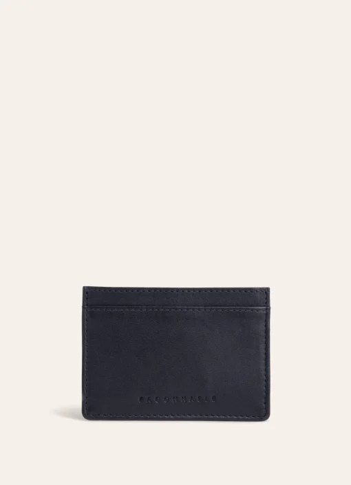 Porte-Cartes En Cuir Bicolore