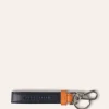 Porte-Cles En Cuir Bicolore